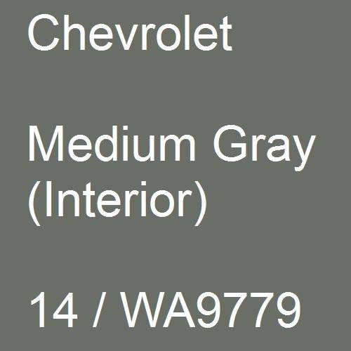 Chevrolet, Medium Gray (Interior), 14 / WA9779.